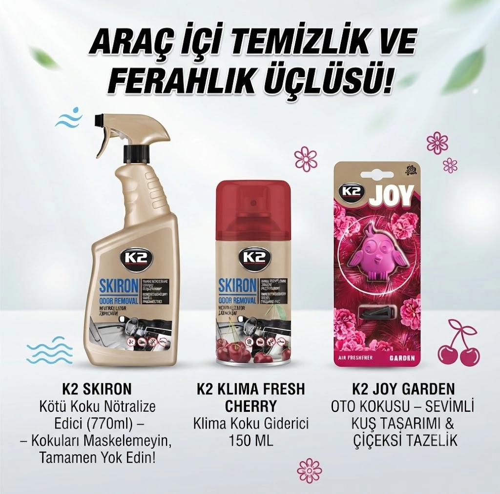 Araç İçi Temizlik ve Ferahlık Üçlüsü Kampanyası