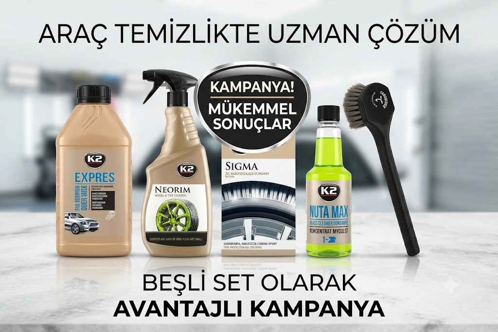 Profesyonel Araç Bakım & Detaylı Temizlik 5’li Set