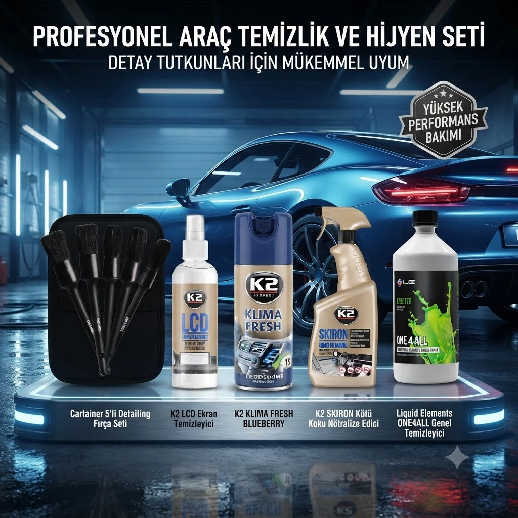 Profesyonel Araç Detaylı Temizlik ve Hijyen Seti