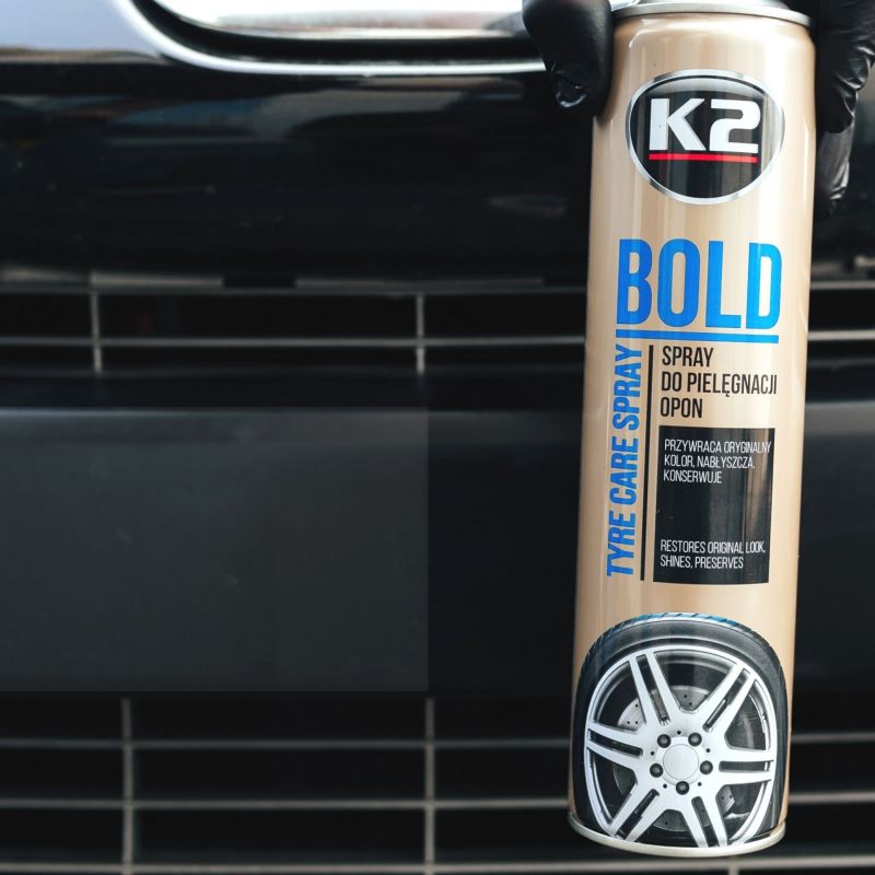 K2 BOLD 600 ML Lastik parlatıcı ve koruyucu sprey