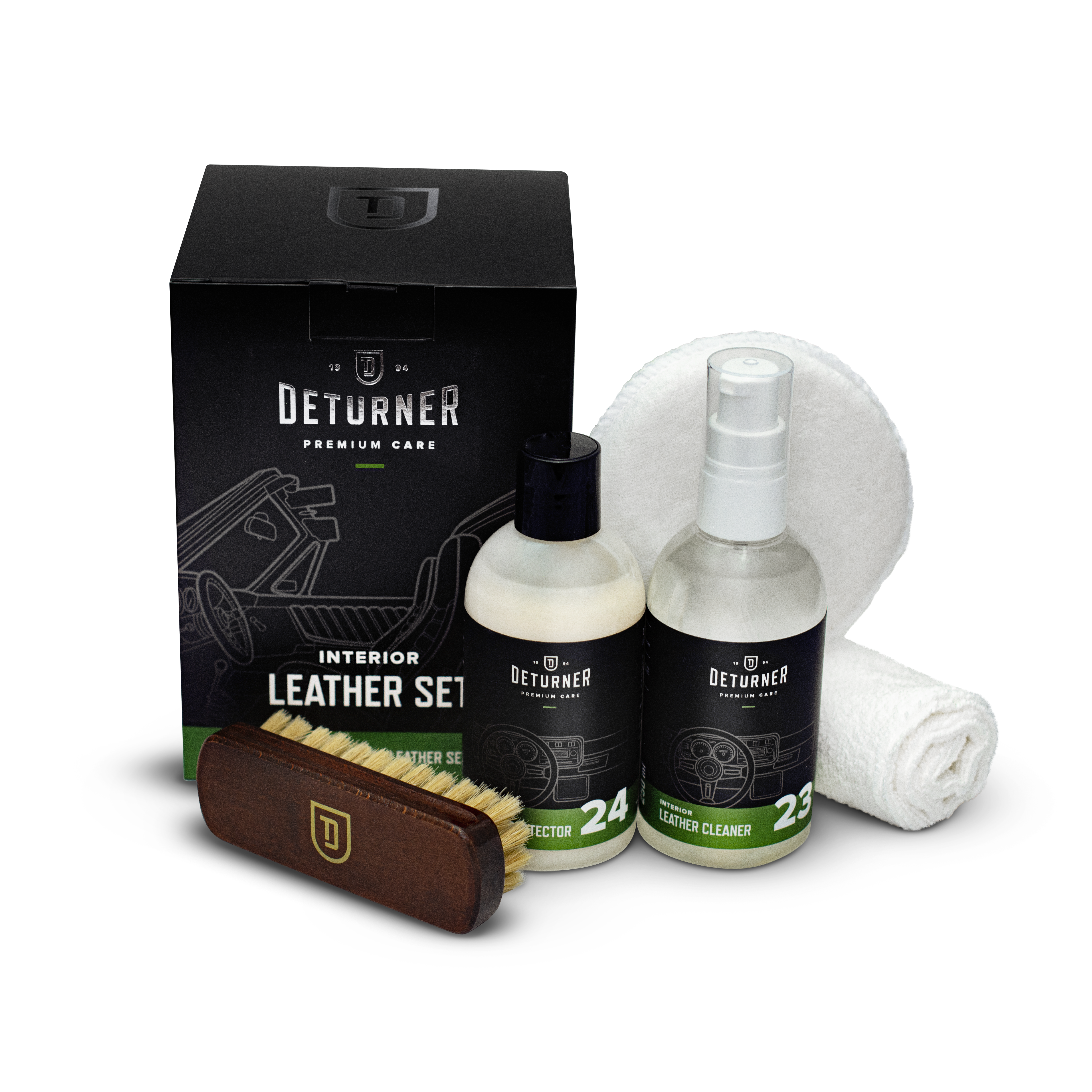 Deturner LEATHER SET deri temizleme ve koruma bakım seti