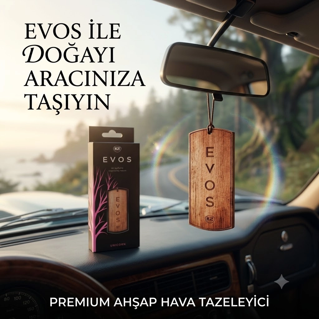 K2 EVOS UNICORN Ahşap asma araç parfümü