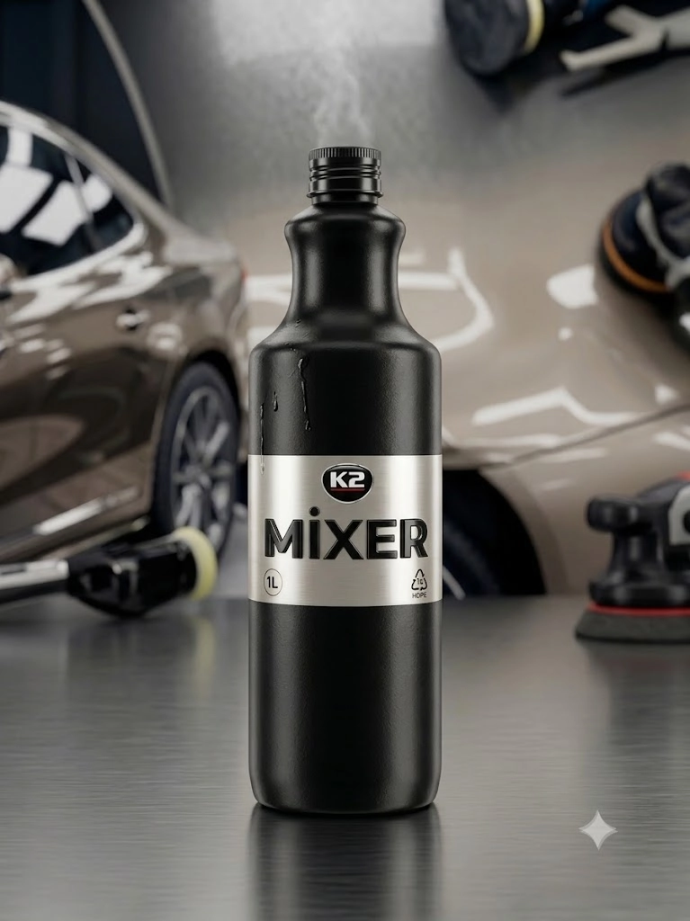 K2 Pro MIXER 1L HDPE Kimyasala Dayanıklı Profesyonel Yedek Şişe