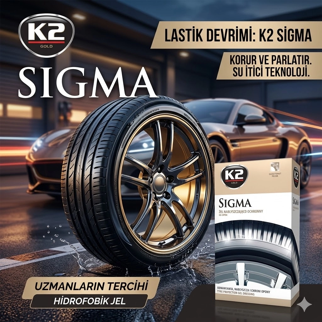 K2 SIGMA LASTİK KORUYUCU PARLATICI JEL