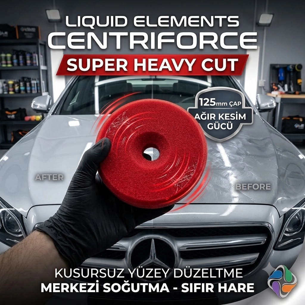 Liquid Elements Centriforce Heavy Cut Ağır Kesim Pasta Süngeri 125mm