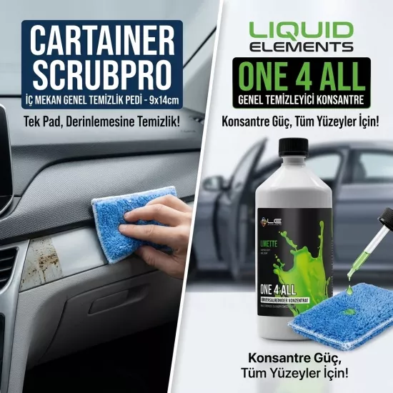 Araç İçi Temizlikte Profesyonel İkili: Cartainer ScrubPro & Liquid Elements One 4 All!