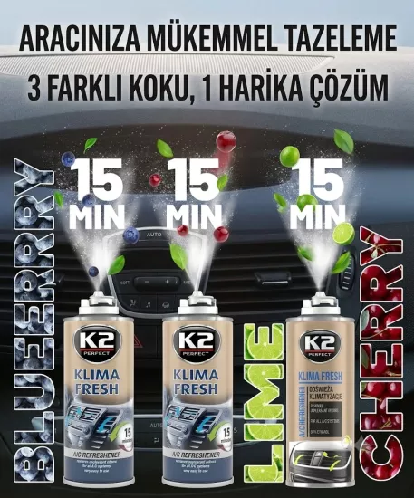 K2 Klima Fresh 150 ML – Profesyonel Klima Temizleyici ve Koku Giderici