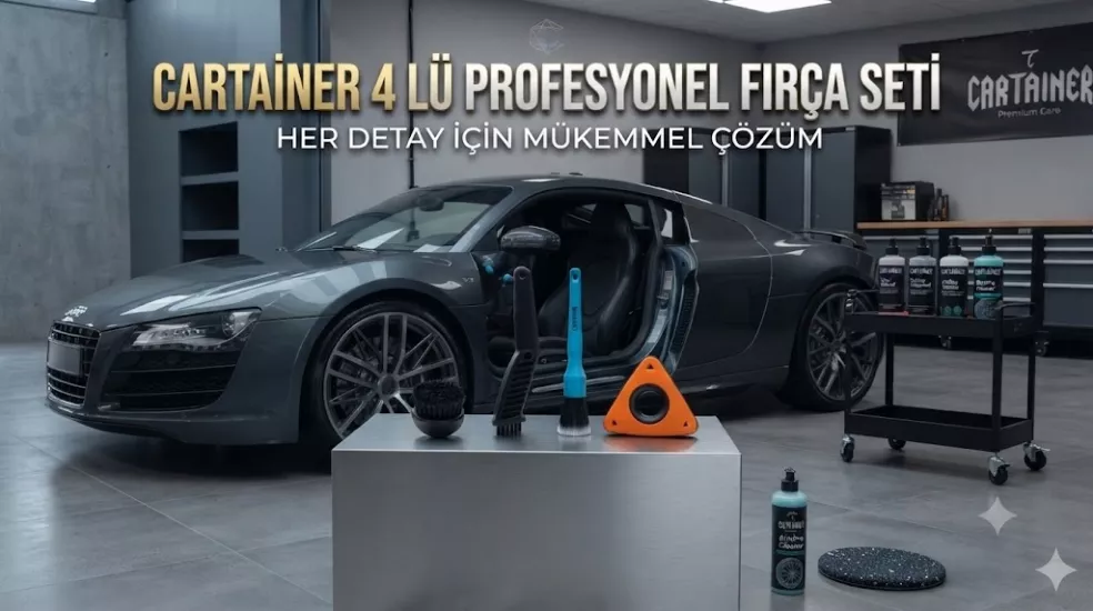 CARTAINER 4’LÜ PROFESYONEL FIRÇA SETİ Her Detay İçin Mükemmel Çözüm