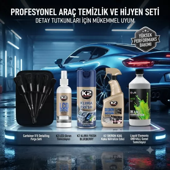 Profesyonel Araç Detaylı Temizlik ve Hijyen Seti