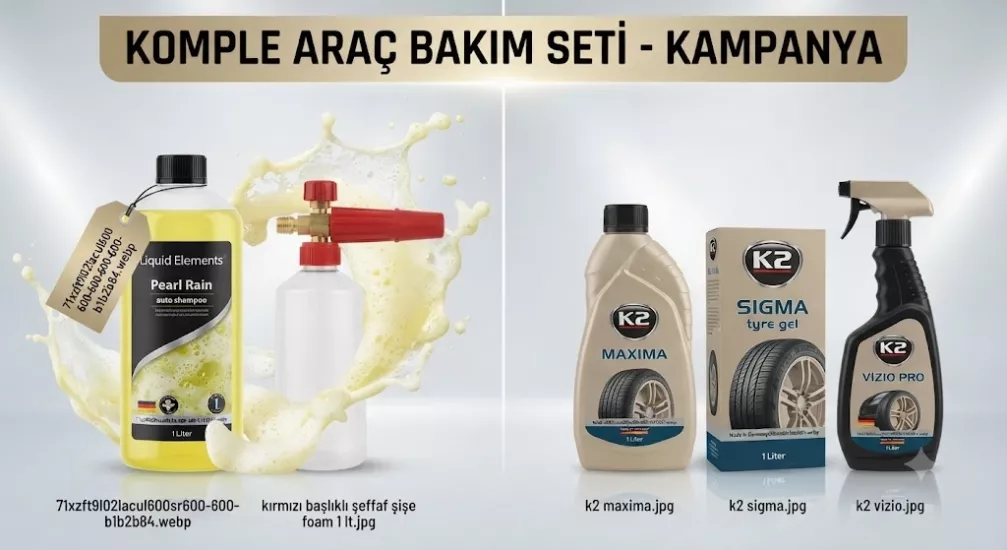 KOMPLE ARAÇ BAKIM SETİ - KAMPANYA