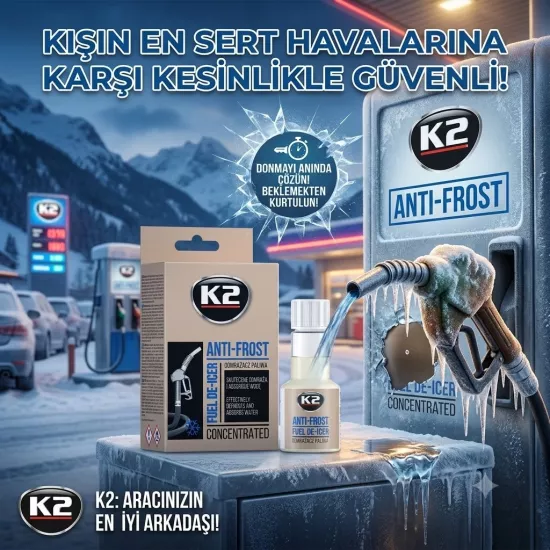 K2 Anti-Frost Konsantre Yakıt Antifrizi 50 ML