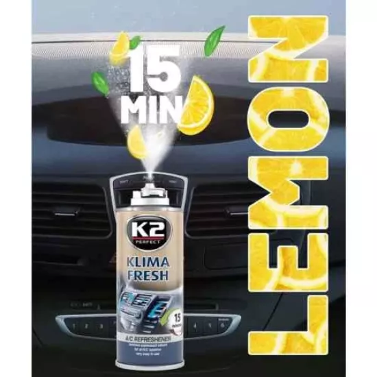 K2 KLIMA FRESH Lemon(limon aromalı) Klima Koku Giderici 150 ML
