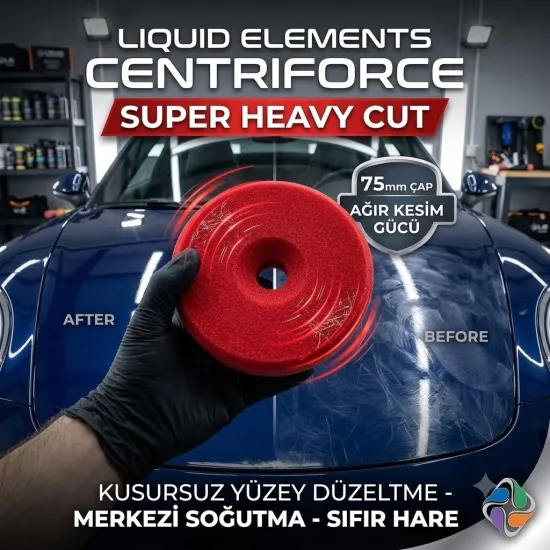 Liquid Elements Centriforce Heavy Cut Ağır Kesim Pasta Süngeri 75mm