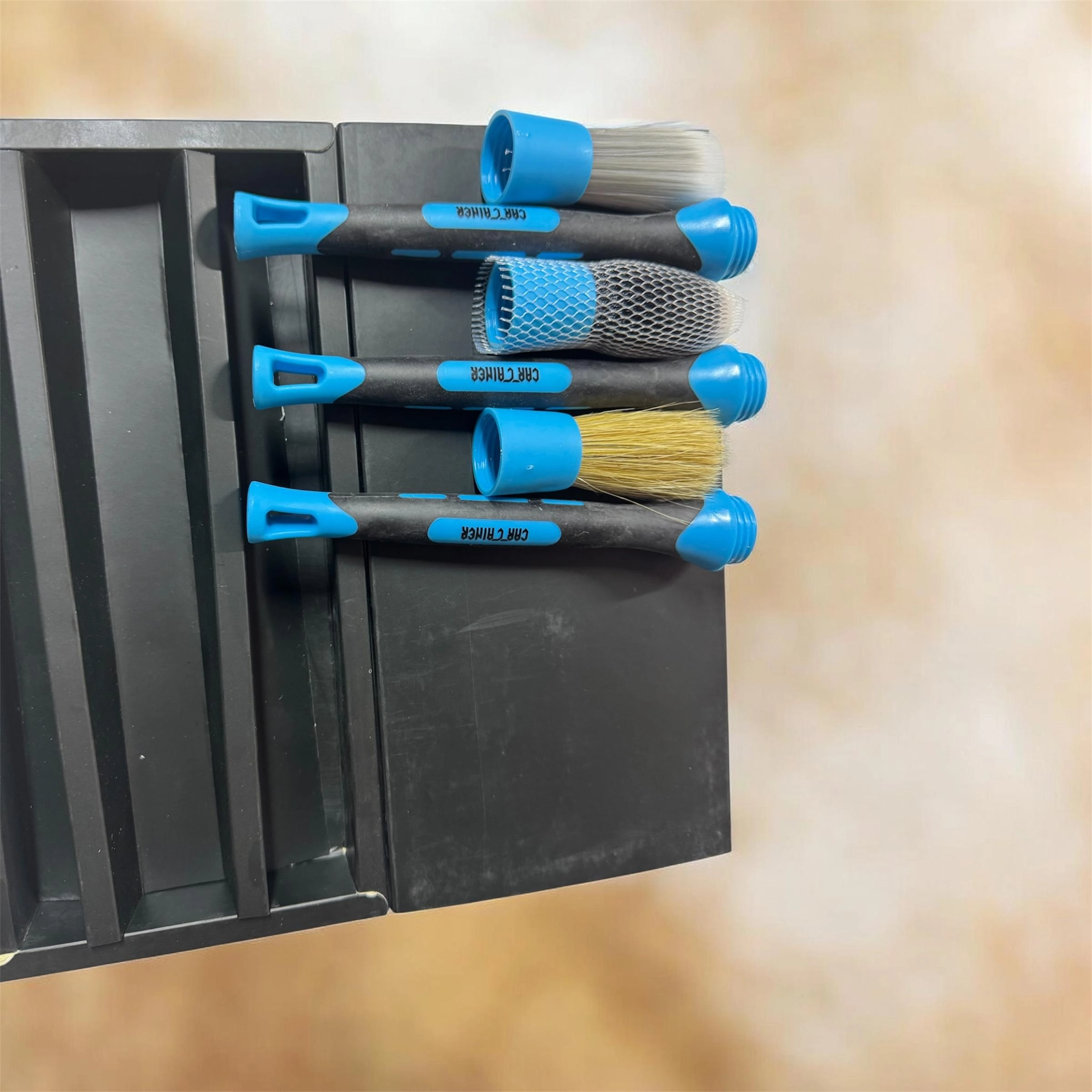 Cartainer RubberPro üçlü kauçuk gövde sökülebilir  detay fırçası seti